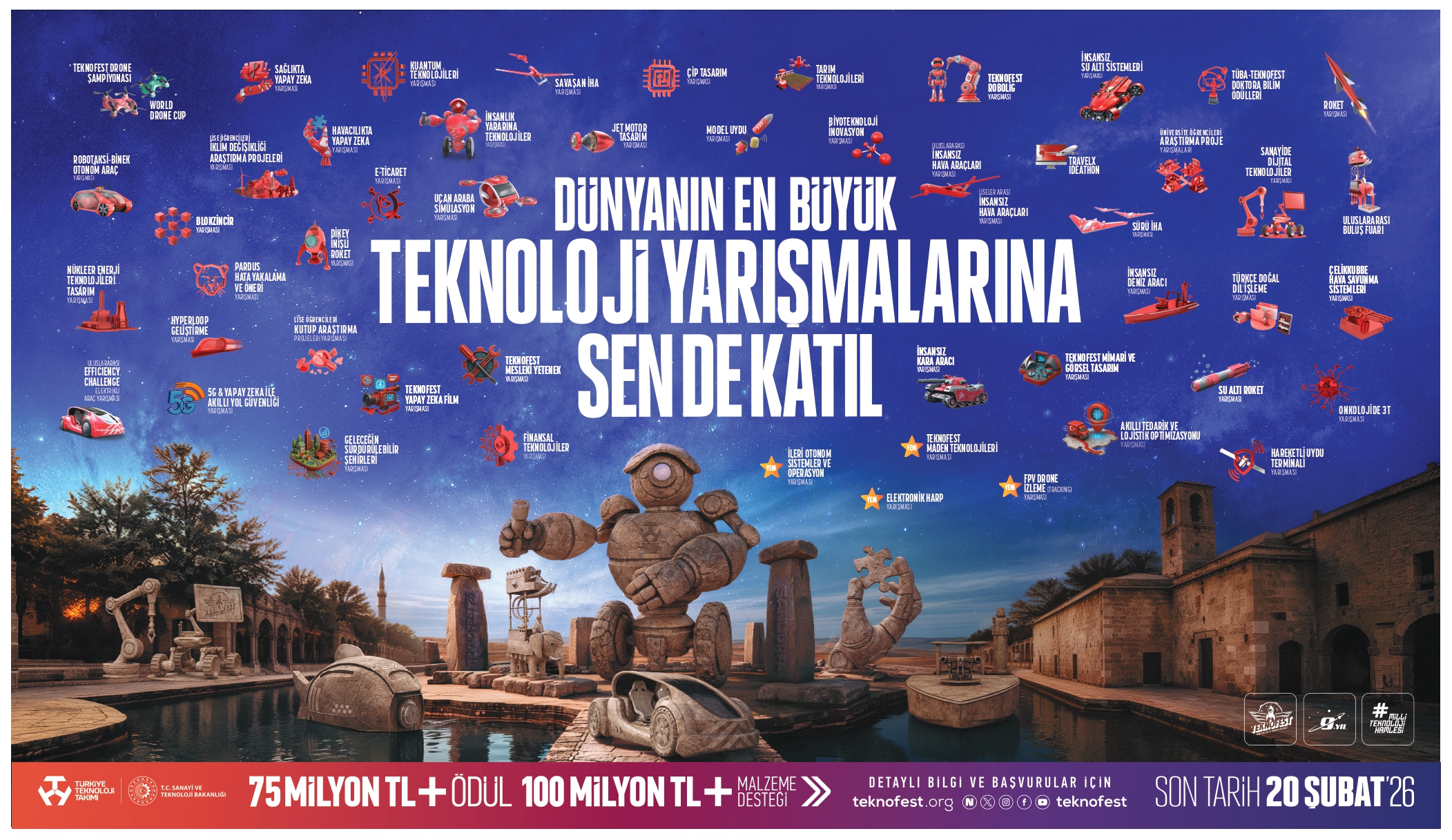 DÜNYANIN EN BÜYÜK TEKNOLOJİ YARIŞMALARINA SENDE KATIL.