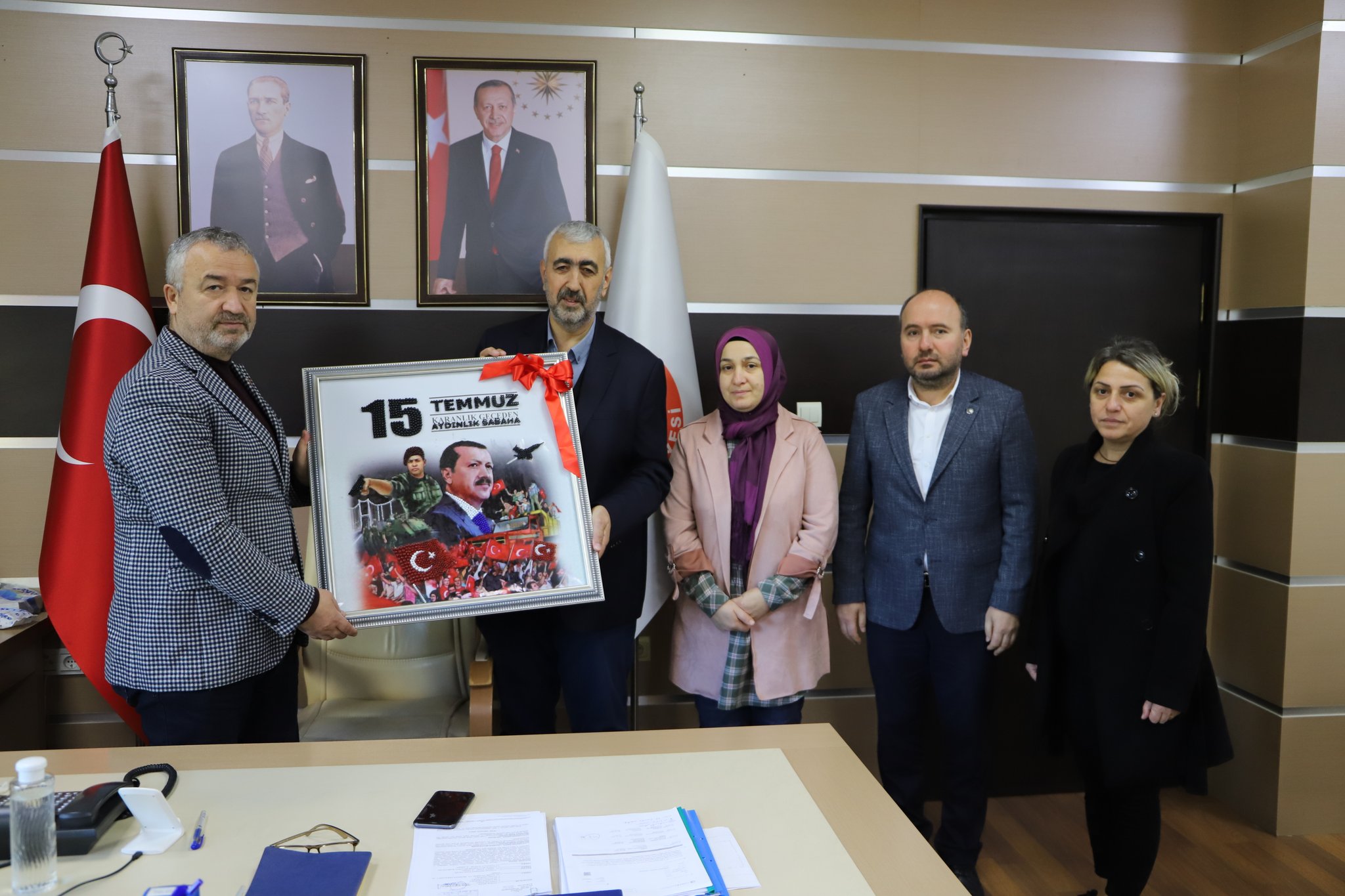 Halk Eğitim Merkezi Müdürlüğünden Başkan Topaloğlu’na Ziyaret.