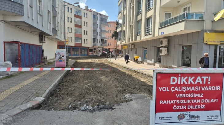 Pazar Mahallesi  Örnek Sokak Uygulama Çalışmaları Başladı.