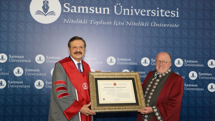 TOBB Başkanı Hisarcıklıoğlu'na Samsun Üniversitesi Tarafından Fahri Doktora
