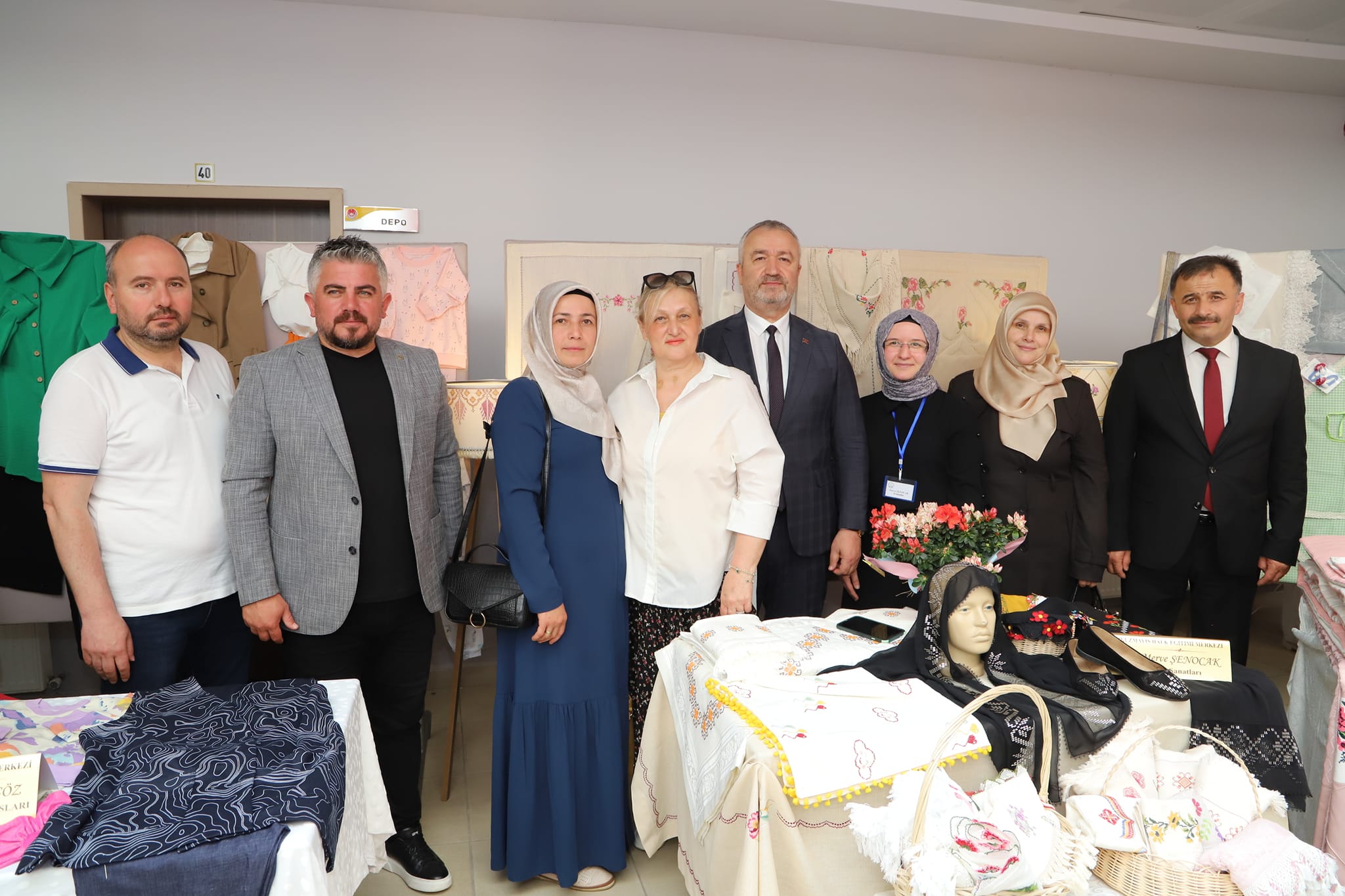 Ondokuzmayıs Halk Eğitim Merkezi Müdürlüğümüzce Hazırlanan Yıl Sonu Sergisinin Açılışı Gerçekleştirdik